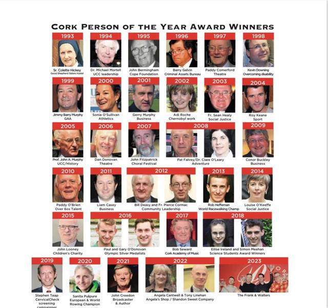 聚集爱尔兰当代最杰出人物参与和支持的活动——科克年度人物评选